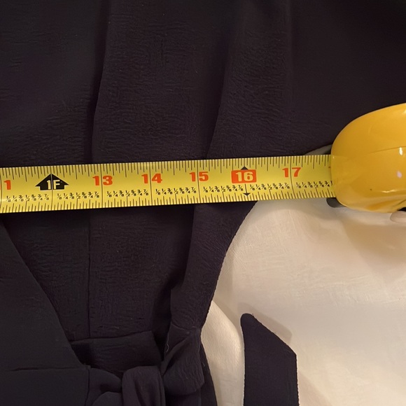 NWT Topshop navy 3/4 sleeve wrap dress size US 4 - Picture 9 of 10